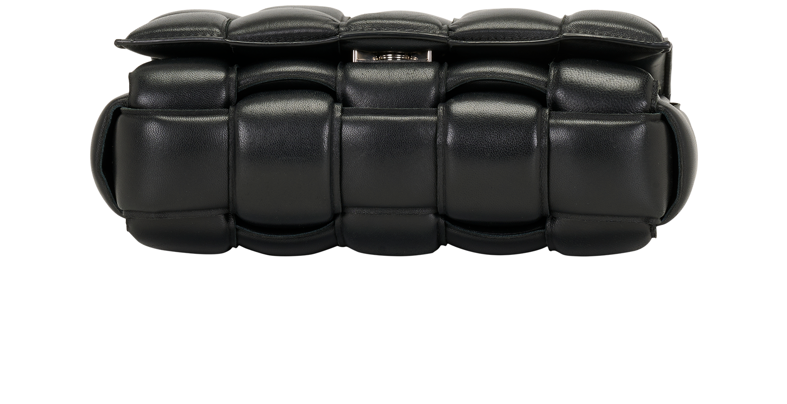 Medium Padded Cassette, &pound;695, Handbags, Black, Leather, Top view